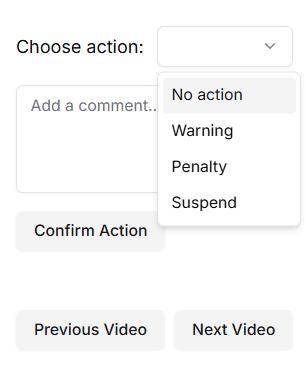 Take actions